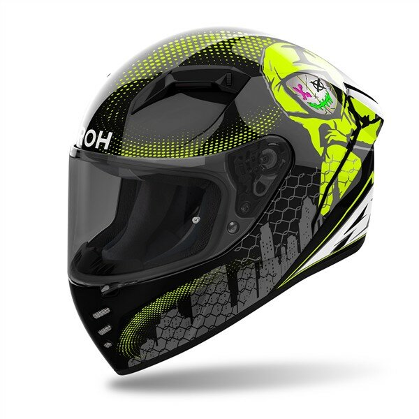 Airoh Helm Connor Gamer schwarz/weiß-fluo-gelb