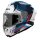 Airoh Helm GP 800 Hurricane weiß/schwarz-blau-rot