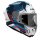Airoh Helm GP 800 Hurricane weiß/schwarz-blau-rot