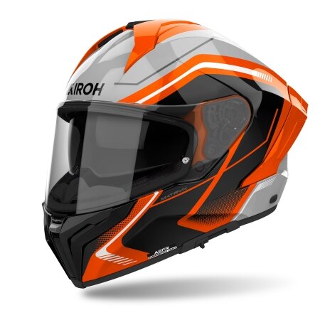 Airoh Helm Matryx Wide grau/schwarz-orange-weiß