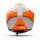 Airoh Helm Matryx Wide grau/schwarz-orange-weiß