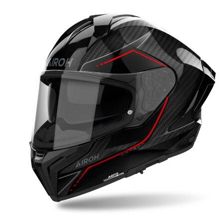 Airoh Helm Matryx Carbon Stylisch schwarz/rot