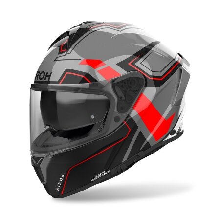 Airoh Helm Spark 2 Dart grau/schwarz-rot