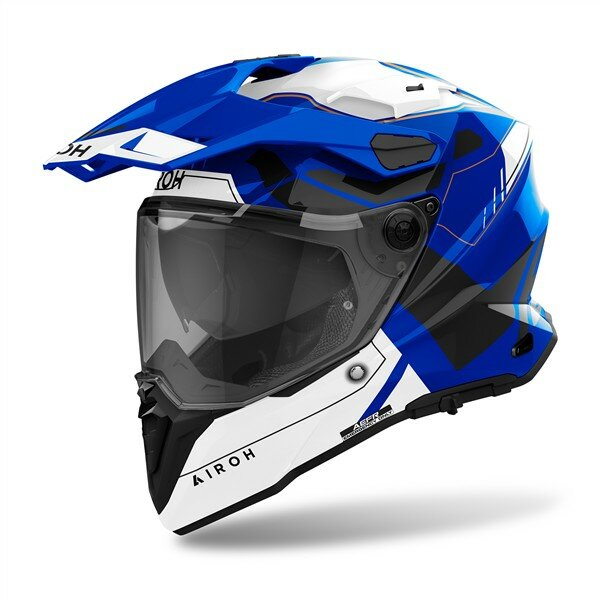 Airoh Helm Commander 2 Reveal blau/weiß-schwarz
