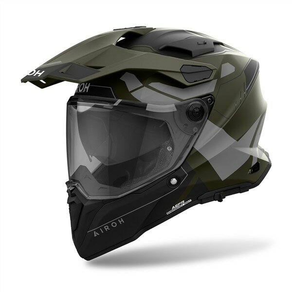 Airoh Helm Commander 2 Reveal matt-military grün/schwarz-grau