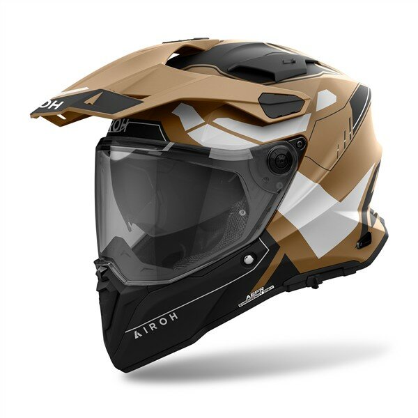 Airoh Helm Commander 2 Reveal matt-sand/schwarz-weiß