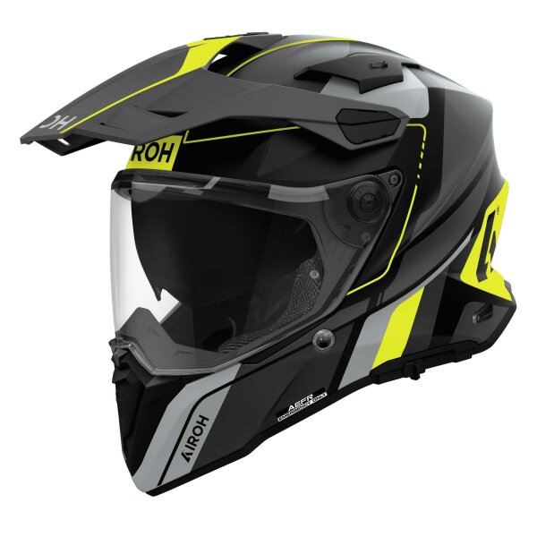 Airoh Helm Commander 2 Skip matt-schwarz/grau-fluo-gelb