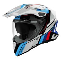 Airoh Helm Commander 2 Skip weiß/schwarz-blau-rot