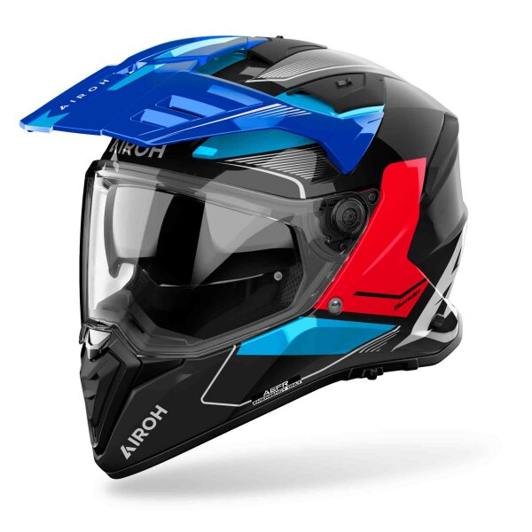 Airoh Helm Bandit Tune schwarz/blau-rot