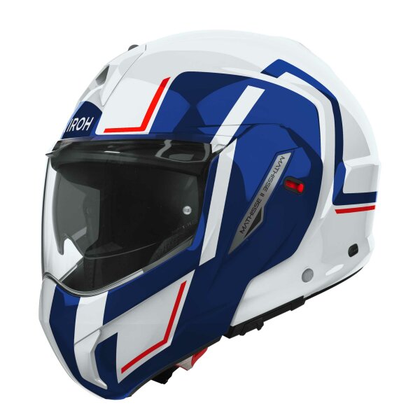 Airoh Helm Mathisse II Genius weiß/blau-rot