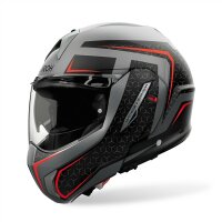 Airoh Helm Mathisse II Magnet matt-schwarz/grau-rot