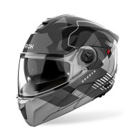 Airoh Helm Specktre Groove grau/schwarz-weiß
