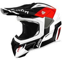 Airoh Helm Aviator Ace 2 Shield schwarz/weiß-rot