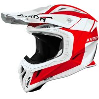 Airoh Helm Aviator Ace 2 Iron weiß/rot