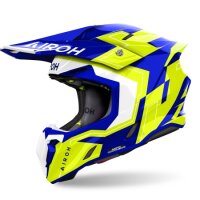 Airoh Helm Twist 3 Dizzy blau/fluo-gelb-weiß