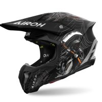 Airoh Helm Twist 3 Arcade matt-schwarz/grau-rot
