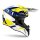 Airoh Helm Wraaap Feel weiß/blau-fluo-gelb