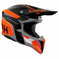 Airoh Helm Wraaap Conquer matt-schwarz/grau-fluo-orange
