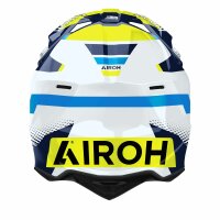 Airoh Helm Wraaap Vision weiß/blau-fluo-gelb