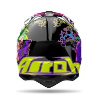 Airoh Helm Wraaap Music schwarz/grün-blau-rosa-lila