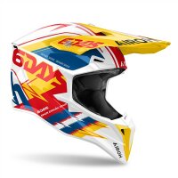 Airoh Helm Wraaap 6Days weiß/blaur-rot-gelb