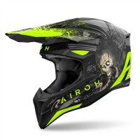 Airoh Helm Wraaap Darkness matt-schwarz/grau-fluo-gelb