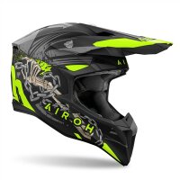 Airoh Helm Wraaap Darkness matt-schwarz/grau-fluo-gelb