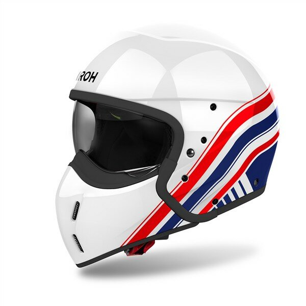 Airoh Helm J 110 Eon weiß/blau-rot