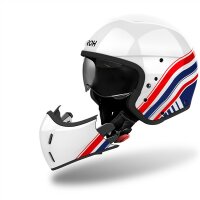 Airoh Helm J 110 Eon weiß/blau-rot