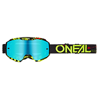 ONeal B-10 Goggle ATTACK black/neon yellow - radium blue