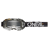 ONeal B-10 Goggle ATTACK black/white - clear