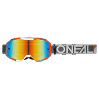 ONeal B-10 Goggle DUPLEX white/gray/orange - radium red