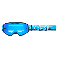 ONeal B-10 Goggle STRIPED blue/blue - radium blue