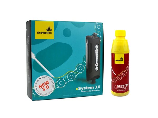 Scottoiler xSystem 3.0  inkl. 250ml rotes High Temp Öl