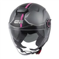GIVI HPS 12.5 GRAPHIC TOUCH  matt-titanium/pink