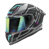 GIVI HPS 50.3 ABS GRAFIC, Integral-Helm, Grau matt