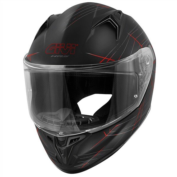 GIVI HPS 50.7 Phobia - Integral-Helm matt-schwarz/rot