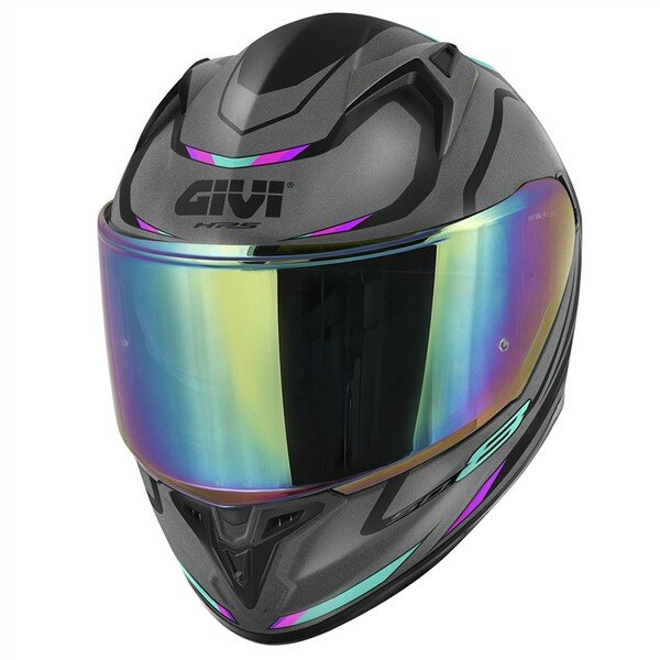 GIVI HPS 50.8 MACH1 - Integral-Helm matt-titanium/schwarz/pink