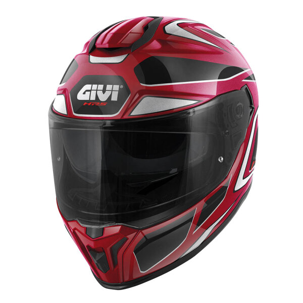GIVI HPS 55.1 ABS GRAPHIC Bordeaux glänzend / Schwarz / Silber / Rot