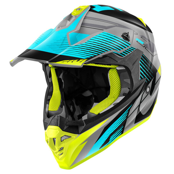 GIVI HPS 60.1 FRESH  glossy - sky blau/schwarz/titanium