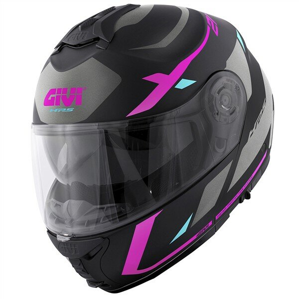 GIVI HPS X.21 EVO GRAPHIC  – matt-schwarz / titanium / pink