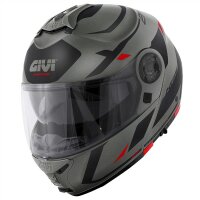 GIVI HPS X.21 EVO GRAPHIC  matt-titanium / schwarz / rot