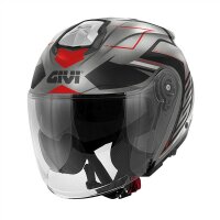 GIVI HPS X.25 TRACE  matt-titanium/schwarz/rot