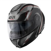 GIVI HPS X26 ABS GRAPHIC Titan matt / Schwarz / Rot
