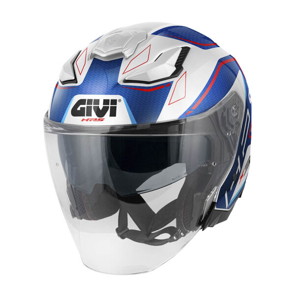 GIVI HPS X31 ABS GRAPHIC Weiß glänzend / Metallblau / Blau / Rot