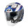 GIVI HPS X31 ABS GRAPHIC Weiß glänzend / Metallblau / Blau / Rot