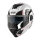 GIVI HPS X36 ABS FLIP-BACK VERTIGO Weiß glänzend / Schwarz / Rot