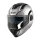 GIVI HPS X36 FIBER FLIP-BACK PULSE Silber glänzend / Schwarz / Grau