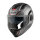 GIVI HPS X36 FIBER FLIP-BACK PULSE Titan glänzend / Schwarz / Rot