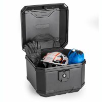GIVI B38 BERNINA Monolock Topcase, schwarz, 38 Liter, mit Universalplatte und Montagekit